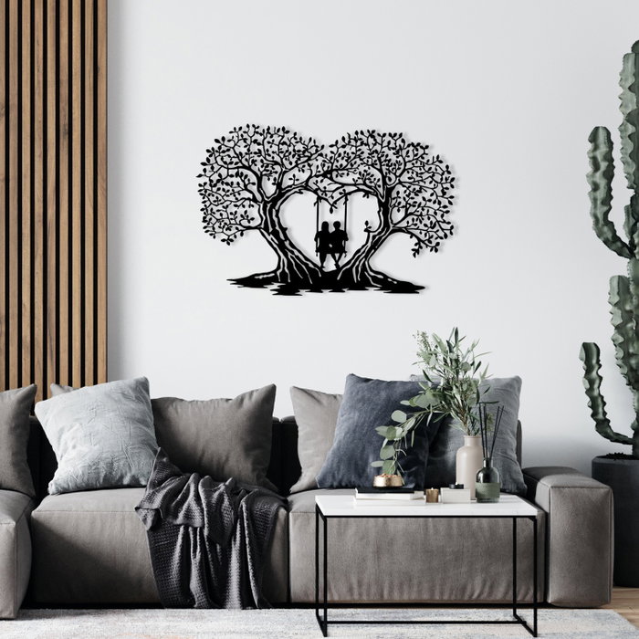 Wallity Love Accesorio decorativo de pared de metal Negro Wallity Love Accesorio decorativo de pared de metal Negro